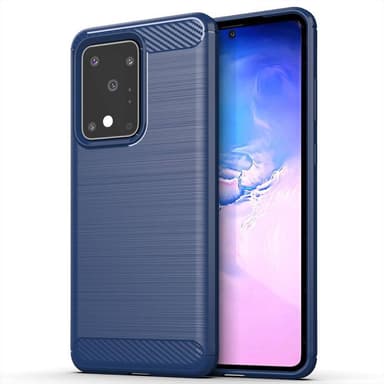 Stöttåligt Armor Carbon TPU-skal Samsung S20 Ultra - fler färger - Röd