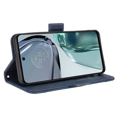 SKALO Motorola Moto G62 5G 6-FACK Plånboksfodral - Blå