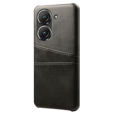 SKALO Asus Zenfone 9 5G PU-Läder Korthållare Skal - Svart