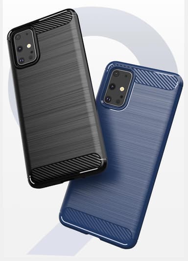 Stöttåligt Armor Carbon TPU-skal Samsung S20 Plus - Blå