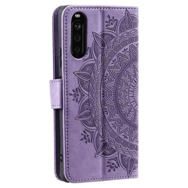 SKALO Sony Xperia 10 V Mandala Plånboksfodral - Lila