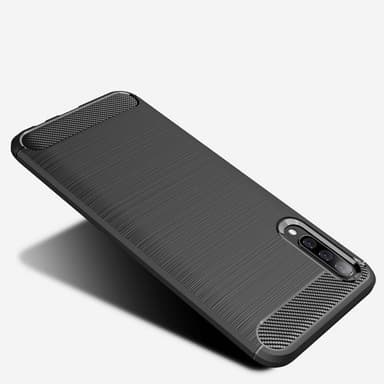 Stöttåligt Armor Carbon TPU-skal Samsung A50 - Svart