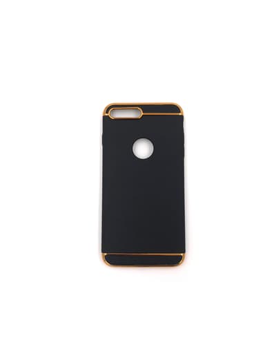 Design skal 3 i 1 guldkant till iPhone 8 PLUS - Silver