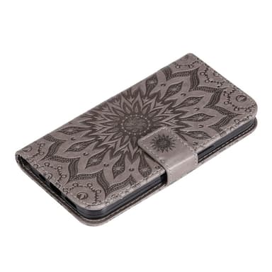 SKALO Motorola Edge 30 5G Mandala Plånboksfodral - Grå