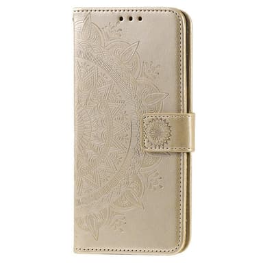 SKALO Samsung A23 5G Mandala Plånboksfodral - Guld