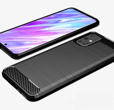 Stöttåligt Armor Carbon TPU-skal Samsung S20 Plus - Blå