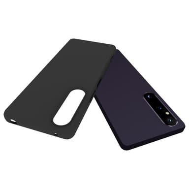 SKALO Sony Xperia 1 V Mattsvart Ultratunn TPU-Skal