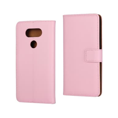 Plånboksfodral Äkta Skinn LG G5 - Svart