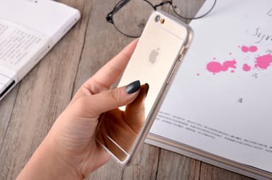 Spegelskal iPhone 6/6S - Silver