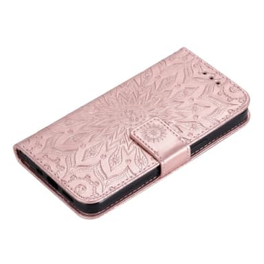 SKALO Motorola Edge 30 5G Mandala Plånboksfodral - Roséguld
