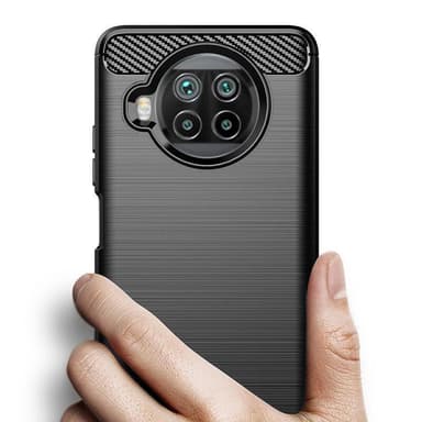 Stöttåligt Armor Carbon TPU-skal Xiaomi Mi 10T Lite - Röd