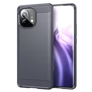 Stöttåligt Armor Carbon TPU-skal Xiaomi Mi 11 Lite - Röd