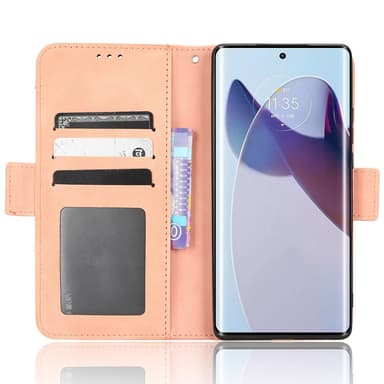 SKALO Motorola Edge 30 Ultra 5G 6-FACK Plånboksfodral - Rosa