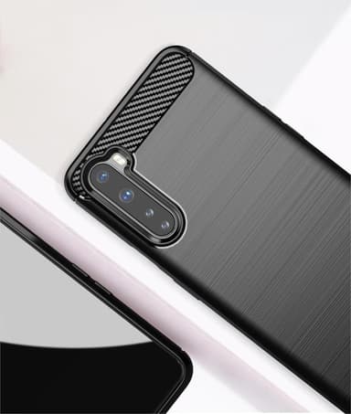 Stöttåligt Armor Carbon TPU-skal Oneplus Nord - Blå
