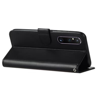 SKALO Sony Xperia 1 V Plånboksfodral i PU-Läder - Svart
