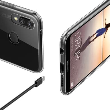Transparent Silikon TPU-Skal till Huawei P20 Lite