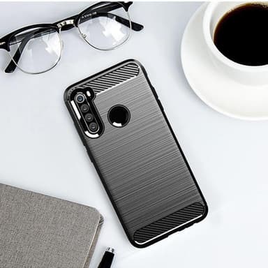 Stöttåligt Armor Carbon TPU-skal Xiaomi Redmi Note 8T - Grå