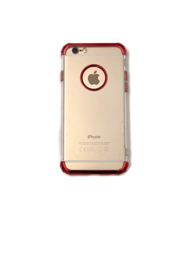 Extra tåligt design silikonskal | färgade kanter iPhone 8 - Silver