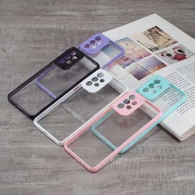 SKALO Samsung A23 5G Transparent TPU Bumper Skal - Svart