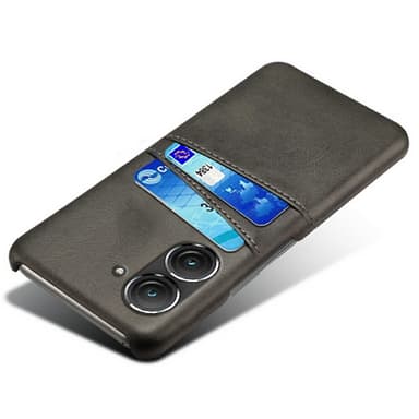 SKALO Asus Zenfone 9 5G PU-Läder Korthållare Skal - Svart