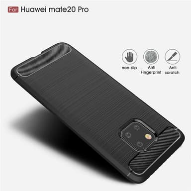 Stöttåligt Armor Carbon TPU-skal Huawei Mate 20 Pro - Röd