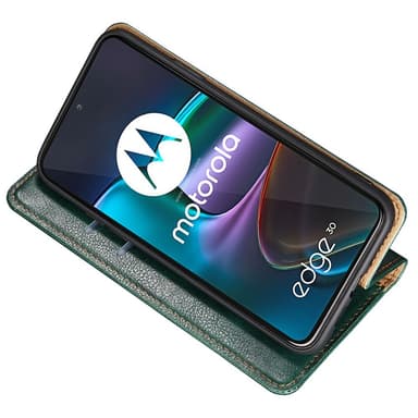 SKALO Motorola Edge 30 5G Plånboksfodral i PU-Läder - Roséguld