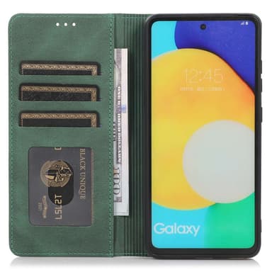 SKALO Samsung A23 5G Slim Premium Plånbok - Grön