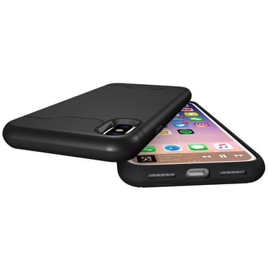 iPhone XR | Armor skal | Korthållare - Svart