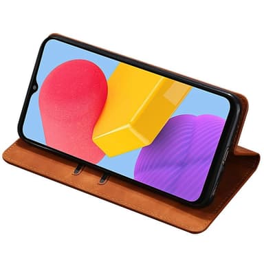 SKALO Samsung Xcover6 Pro 5G Slim Premium Plånbok - Ljusbrun