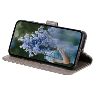 SKALO Sony Xperia 5 IV 5G Mandala Plånboksfodral - Grå