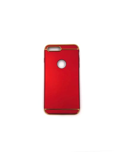 Design skal 3 i 1 guldkant till iPhone 8 PLUS - Silver