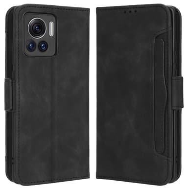 SKALO Motorola Edge 30 Ultra 5G 6-FACK Plånboksfodral - Svart