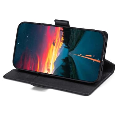 SKALO Asus Zenfone 9 5G Ultratunn Premium Plånboksfodral - Svart