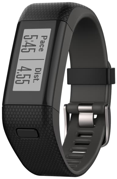 Garmin Vivosmart HR + GPS Aktivitetsarmband (reg/svart)