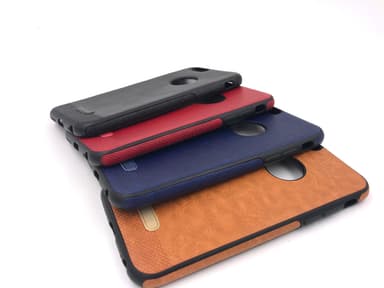 iPhone 6/6S Mjukt läderskal - Röd