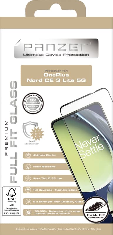 Panzer Full-Fit OnePlus Nord 3 CE skärmskydd