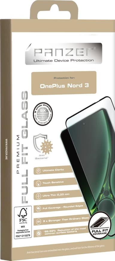 Panzer Full-Fit OnePlus Nord 3 skärmskydd