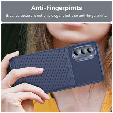 SKALO Motorola Moto G62 5G Armor Thunder Skal - Blå