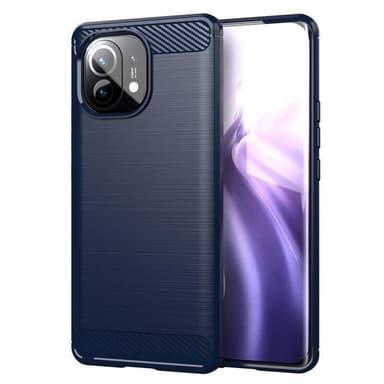 Stöttåligt Armor Carbon TPU-skal Xiaomi Mi 11 Lite - Grå