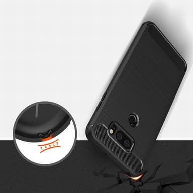 Stöttåligt Armor Carbon TPU-skal LG V30 - Röd
