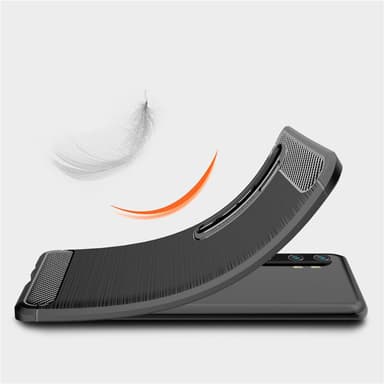 Stöttåligt Armor Carbon TPU-skal Xiaomi Mi Note 10 / Note 10 Pro - Svart