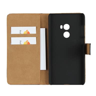 Plånboksfodral Äkta Skinn Xiaomi Mi Mix 2 - Vit