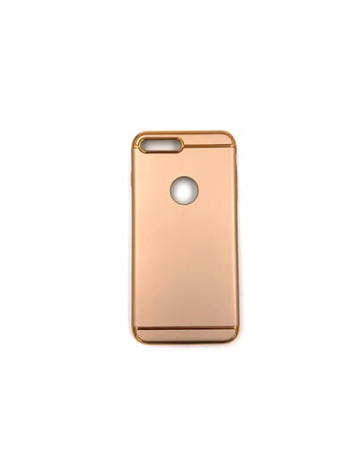 Design skal 3 i 1 guldkant till iPhone 8 PLUS - Silver