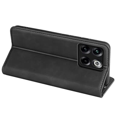 SKALO OnePlus 10T 5G Plånboksfodral i PU-Läder - Svart