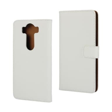 Plånboksfodral Äkta Skinn LG G4 - Svart