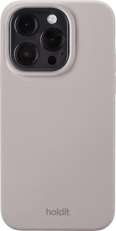 Holdit silikonskal till iPhone 15 Pro (grå)
