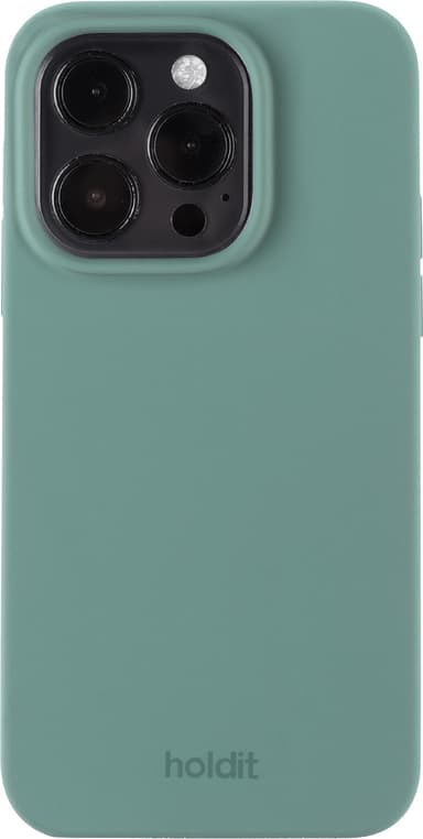 Holdit silikonskal till iPhone 15 Pro (grönt)