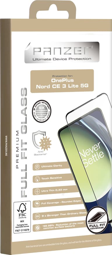 Panzer Full-Fit OnePlus Nord 3 CE skärmskydd