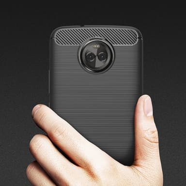 Stöttåligt Armor Carbon TPU-skal Moto X4 - Grå