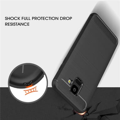 Stöttåligt Armor Carbon TPU-skal Samsung A6+ 2018 - Blå